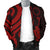 Cook Islands Men's Bomber Jacket - Red Tentacle Turtle - Polynesian Pride