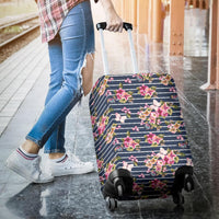 Tropical Butterfly Pink Luggage Cover - Polynesian Pride