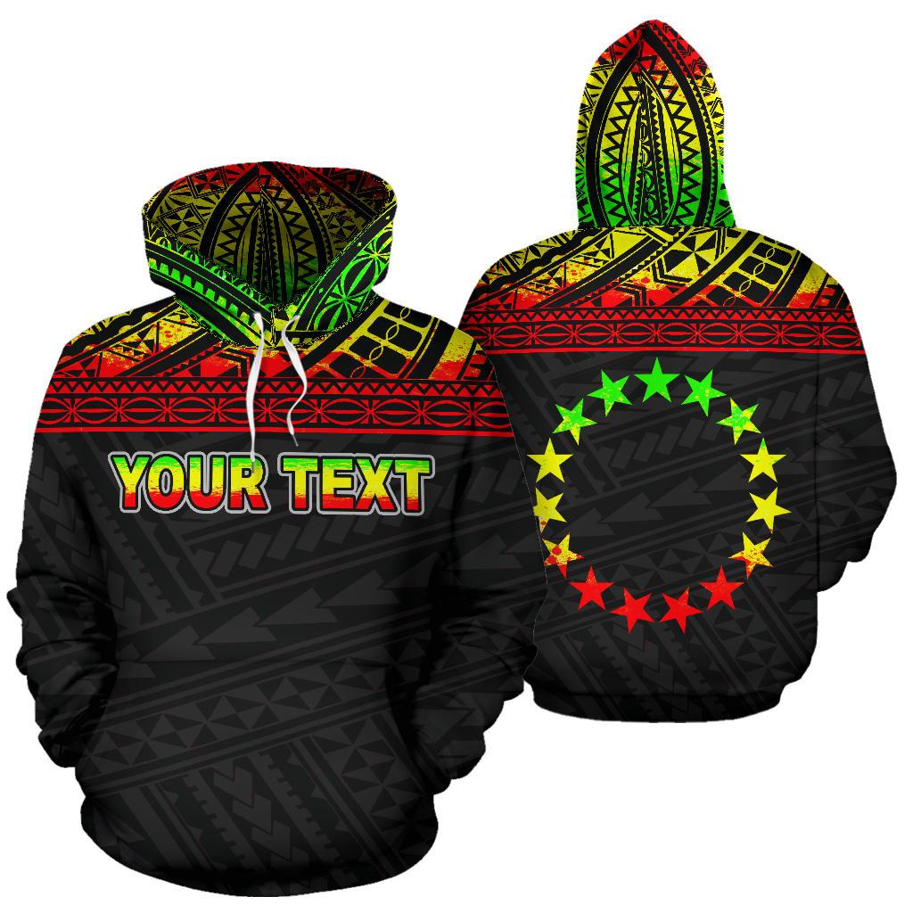 Cook Islands Polynesian Custom Hoodie Horizontal Reggae Unisex Reggae - Polynesian Pride