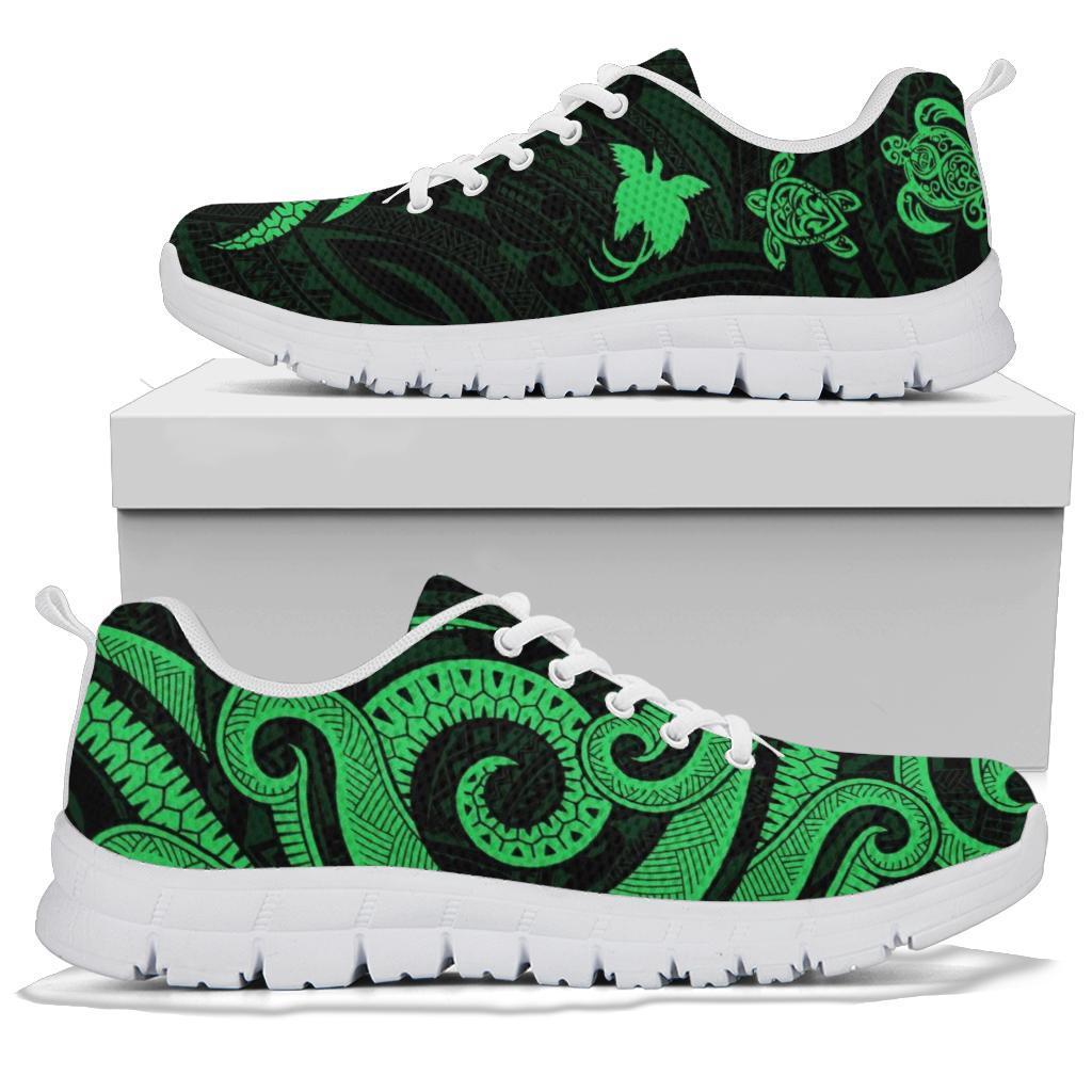 Papua New Guinea Sneakers - Green Tentacle Turlte - Polynesian Pride
