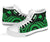 Papua New Guinea High Top Canvas Shoes - Green Tentacle Turtle - Polynesian Pride