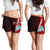 Guam Polynesian Custom Personalised Women's Shorts - Coat Of Arm With Hibiscus Women Red - Polynesian Pride