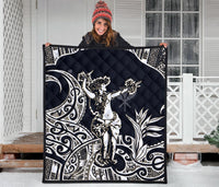 Polynesian Hawaii Premium Quilt - Hula Girl White - Polynesian Pride