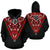 Born Samoa Hoodie Samoa Coat of Arms Polynesian Tattoo Red Unisex Red - Polynesian Pride