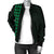 Hawaii Kakau Polynesian Hammerhead Shark Women's Bomber Jacket - Green - Polynesian Pride