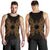 Marshall Islands Polynesian Men Tank Top Map Gold - Polynesian Pride