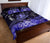 Hawaii Polynesian Turtle Waves Hibiscus Quilt Bed Set - Erik Style - AH - Purple - Polynesian Pride