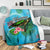 Hawaii Ohana Turtle Premium Blanket - Polynesian Pride