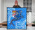 Fiji Premium Quilt - Blue Shark Polynesian Tattoo - Polynesian Pride