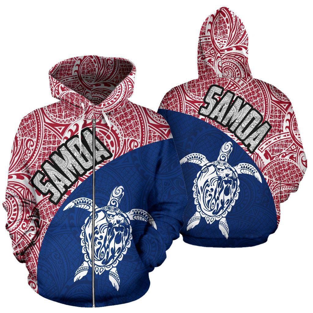 Samoa Hoodie Samoa Turtle Mermaid Polynesian Tattoo 02 Unisex Black - Polynesian Pride