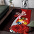 Tonga Polynesian Area Rug - Coat Of Arm With Hibiscus - Polynesian Pride