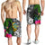 Tuvalu Men Shorts - Turtle Plumeria Banana Leaf - Polynesian Pride