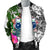 Samoa Custom Personalised Men's Bomber Jacket White - Turtle Plumeria Banana Leaf - Polynesian Pride