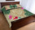 Hawaii Kanaka Maoli Palm Trees Turtle And Sharks Quilt Bed Set - Polynesian Pride