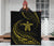 Hawaii Turtle Hibicus Premium Quilt - Frida Style - Yellow - Polynesian Pride