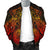 American Samoa Polynesian Bomber Jacket (Men) - Red Turtle Manta Ray - Polynesian Pride