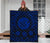 Hawaii Premium Quilt - Hawaii Map Honu Hibiscus Blue Polynesian Premium Quilt - Polynesian Pride