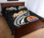 Tahiti Custom Personalised Quilt Bed Set - Tahiti Seal Polynesian Patterns Plumeria (Black) - Polynesian Pride