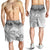 Fiji Rugby Polynesian All Over Print Men's Shorts White - Polynesian Pride