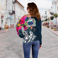 Samoa Women's Off Shoulder Sweater - Samoan Summer Vibes - Polynesian Pride