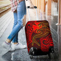 Polynesian Wallis and Futuna Luggage Covers - Red Shark Polynesian Tattoo - Polynesian Pride