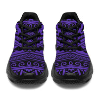 Polynesian Seamless Violet Chunky Sneakers - Polynesian Pride