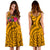 Hawaii Women's Dress - Kanaka Maoli With Hibiscus On Polynesian Patterns (YELLOW) - Polynesian Pride