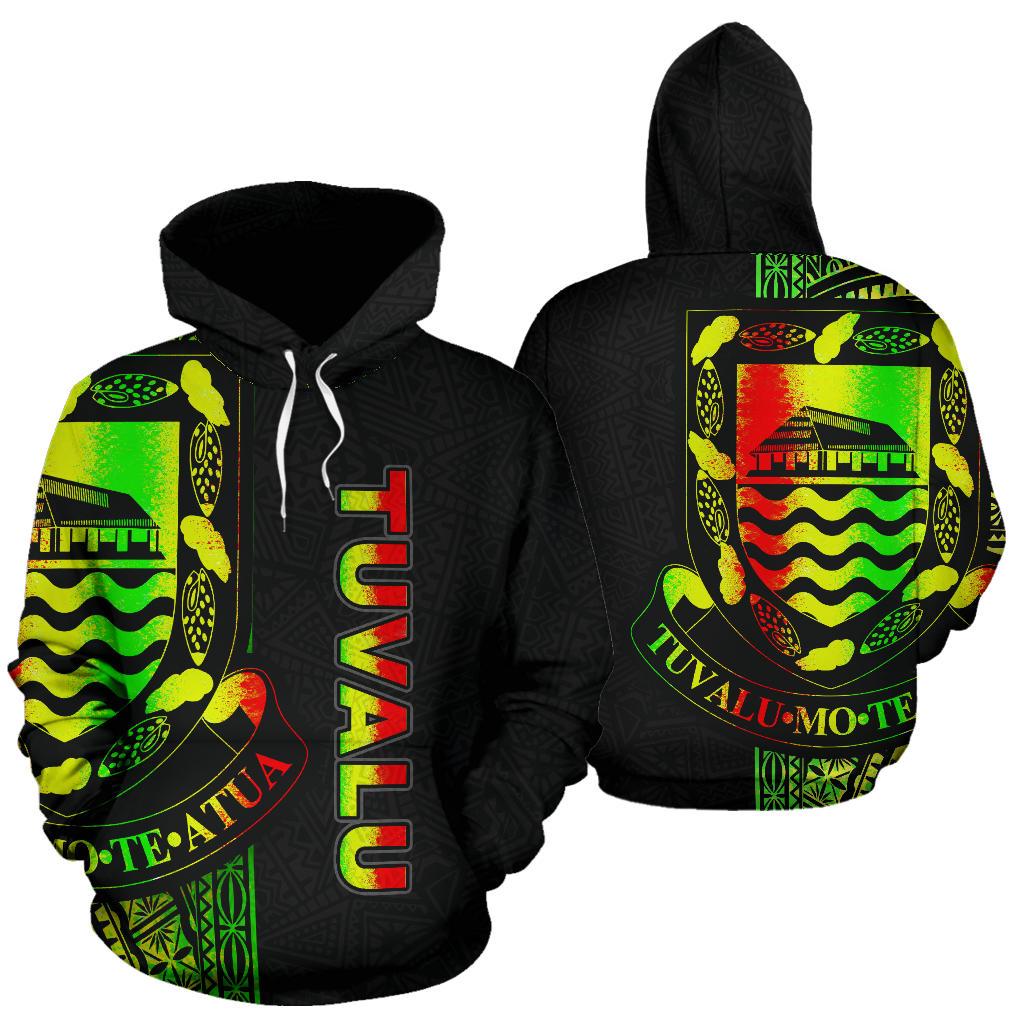 Tuvalu Polynesian Hoodie Line Reggae Unisex Reggae - Polynesian Pride