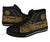 Federated States of Micronesia High Top Shoes - Gold Color Symmetry Style - Polynesian Pride