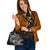 Polynesian Shoulder Handbag - White Shark Polynesian Tattoo One Size White - Polynesian Pride