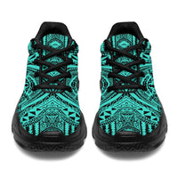 Polynesian Symmetry Turquoise Chunky Sneakers - Polynesian Pride