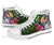 Tahiti High Top Shoes - Turtle Plumeria Banana Leaf - Polynesian Pride