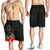 Guam Polynesian Men's Shorts Black Hibiscus - Polynesian Pride