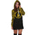 New Caledonia Women Hoodie Dress - New Caledonia Coat Of Arms Polynesian Gold Black - Polynesian Pride