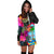 Guam Women's Hoodie Dress - Hibiscus Polynesian Pattern - Polynesian Pride