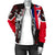 Hawaii King Flag Polynesian Women's Bomber Jacket - Red - Polynesian Pride