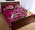 Tahiti Custom Personalised Quilt Bed Set - Turtle Plumeria (Pink) - Polynesian Pride