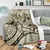 Hawaii Turtle Hibiscus Polynesian Vintage Premium Blanket - Beige - Polynesian Pride