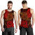 American Samoa Men's Tank Top - Red Shark Polynesian Tattoo Red - Polynesian Pride