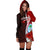 Guam Polynesian Hoodie Dress - Coat Of Arm With Hibiscus - Polynesian Pride