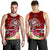 Guam Custom Personalised Men's Tank Top - Turtle Plumeria (Red) - Polynesian Pride