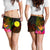 Palau Polynesian Women's Shorts - Hibiscus and Banana Leaves - Polynesian Pride