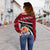 Tahiti French Polynesia Off Shoulder Sweater - Road to Hometown - Polynesian Pride