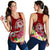 FSM Women's Racerback Tank - Turtle Plumeria (Red) - Polynesian Pride