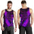 Aotearoa Maori Men Tank Top Silver Fern Koru Vibes Purple - Polynesian Pride