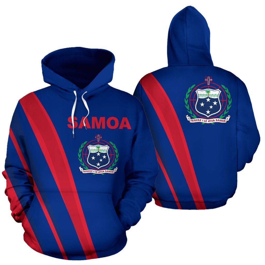 Samoa Hoodie Samoa Coat of Arms Unisex Royal Blue - Polynesian Pride