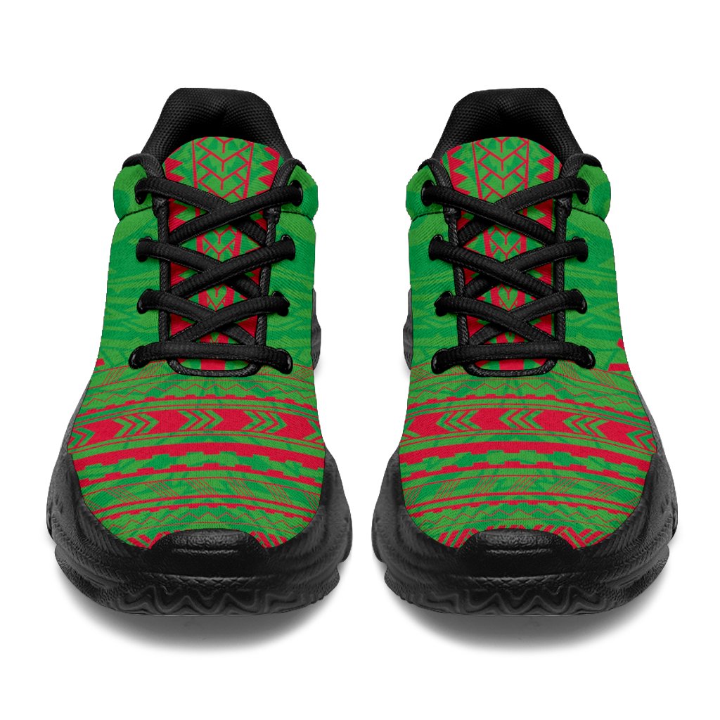 Vanuatu Chunky Sneakers - Polynesian Chief Flag Version - Polynesian Pride