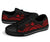 Papua New Guinea Low Top Canvas Shoes - Red Tentacle Turtle - Polynesian Pride