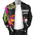 Chuuk Men's Bomber Jacket - Polynesian Hibiscus Pattern - Polynesian Pride