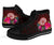 American Samoa High Top Shoes - Coat Of Arm With Polynesian Patterns - Polynesian Pride